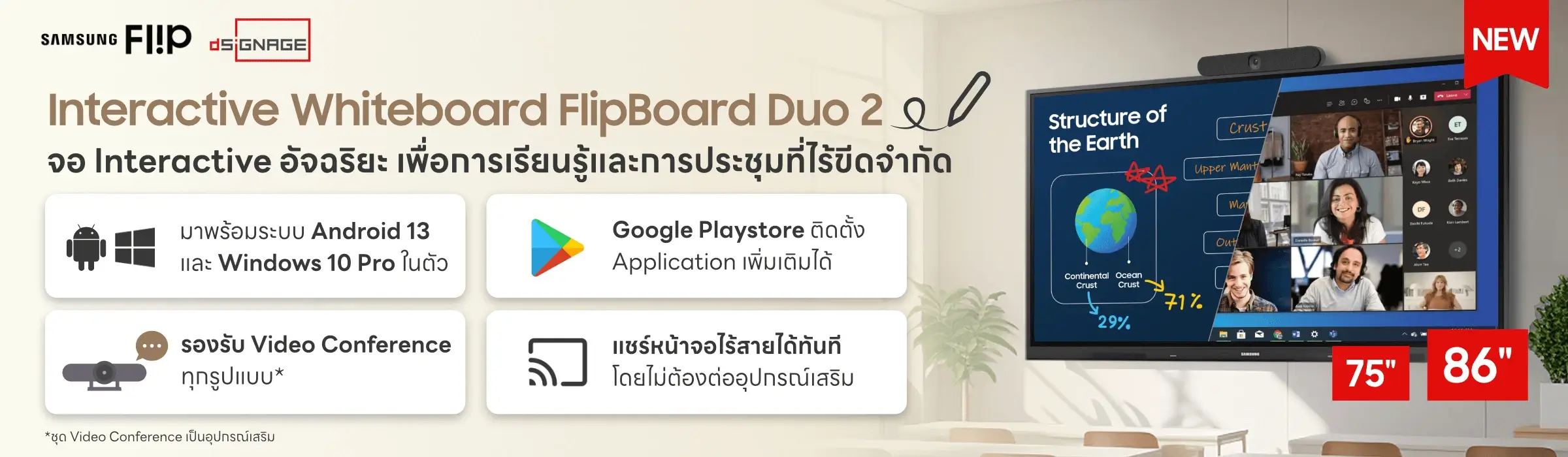 โปรโมชัน Flip Board Duo