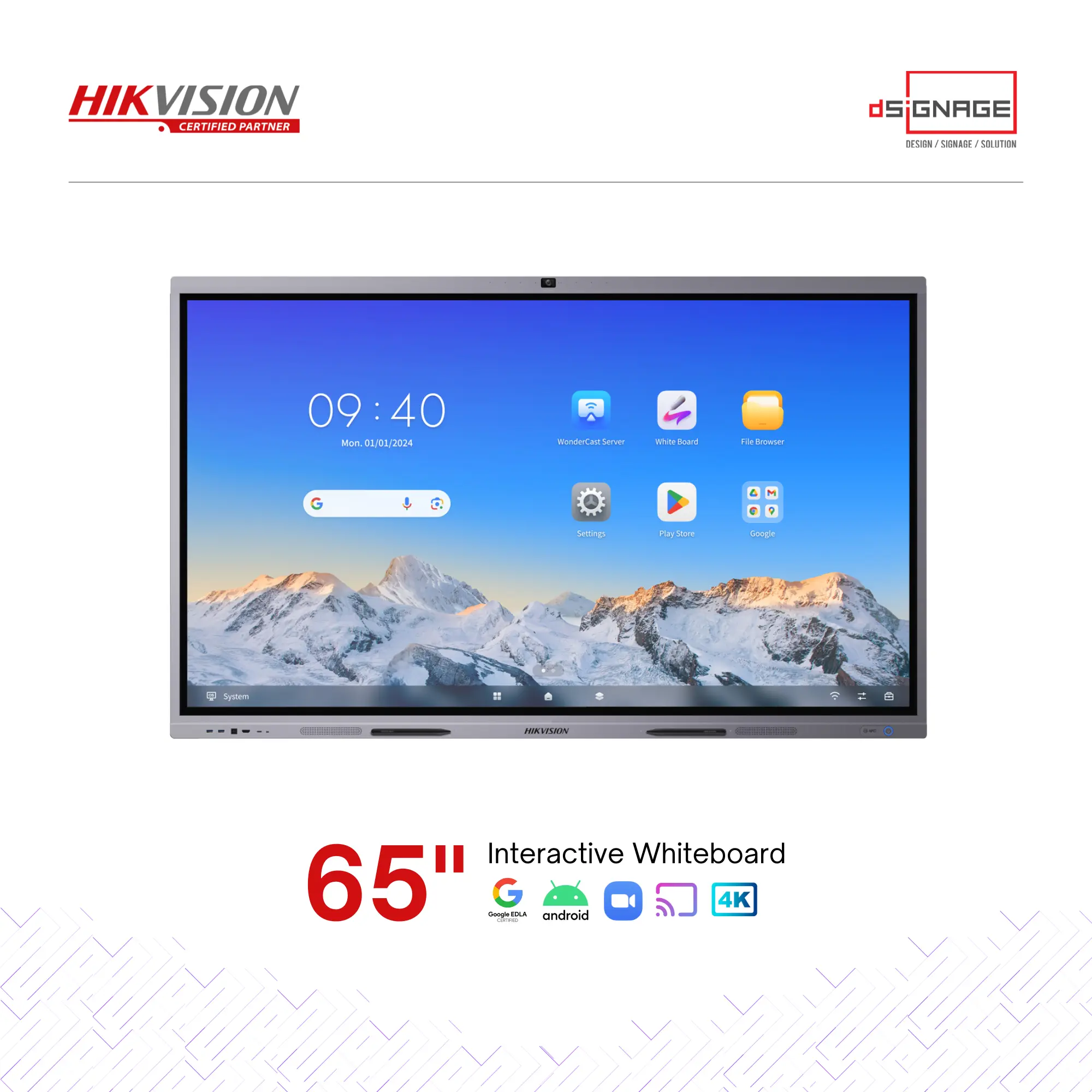 HIKVISION INTERACTIVE DISPLAY DS-D5C65RB/B