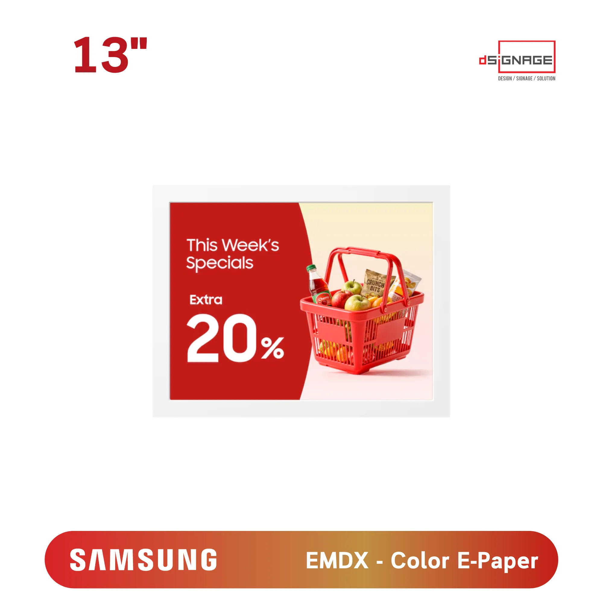 SAMSUNG Color E-Paper EM13DX Smart Signage