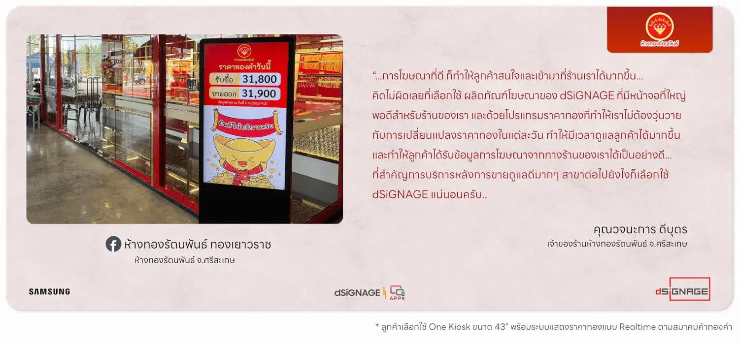 Big Buy อุบล Dashboard Signage