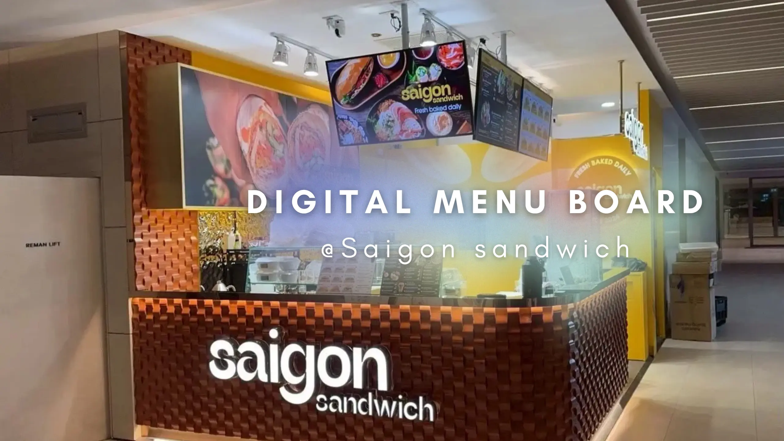 เรื่องราวความอร่อยสไตล์เวียดนาม และการสื่อสารเมนูยุคใหม่ที่ Saigon Sandwich กับ dSiGNAGE Digital Menu Board