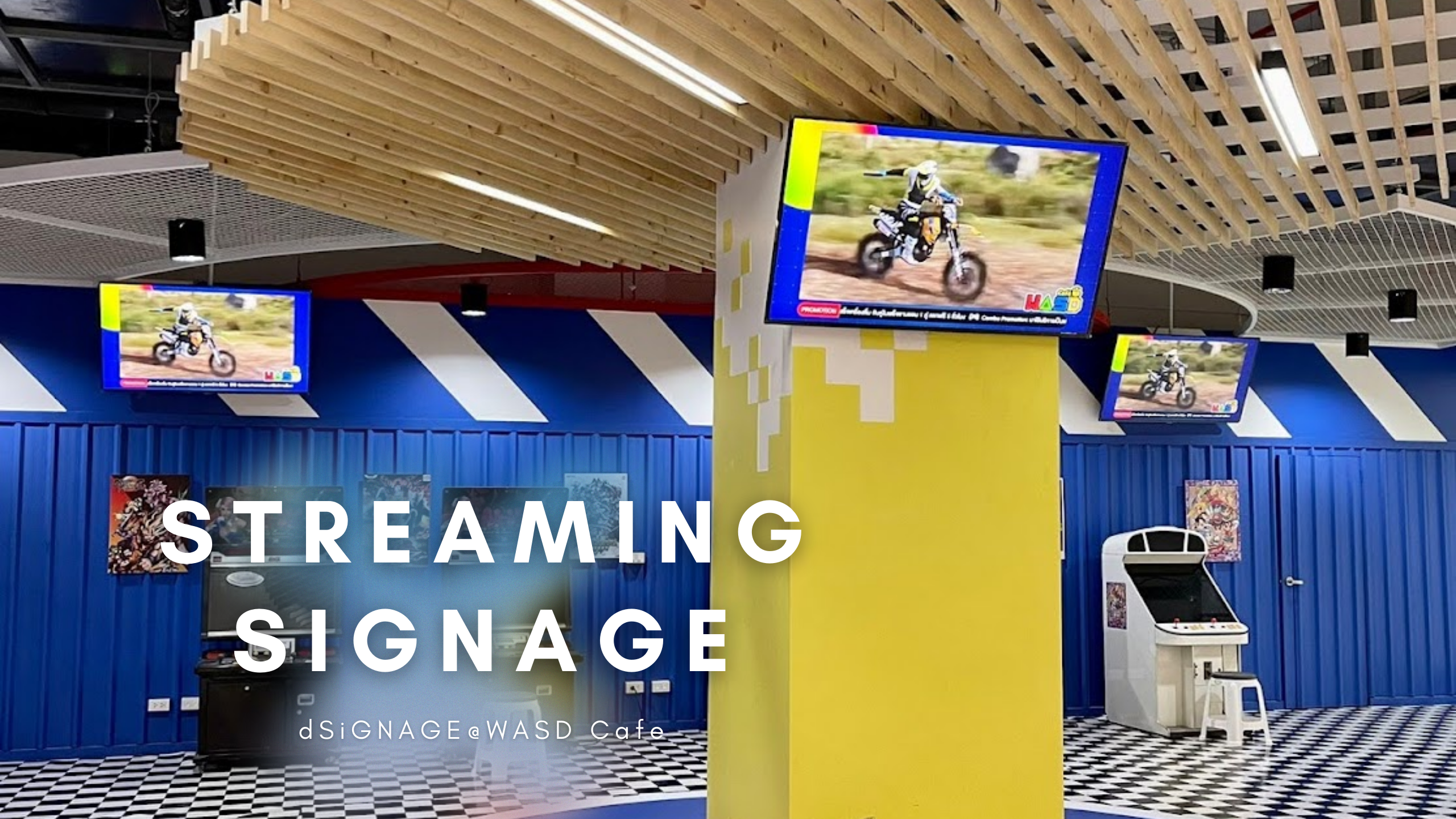 WASD Cafe ร้านเกมส์ที่ใหญ่สุดในซีคอนบางแค เลือกใช้จอ Digital Signage LG สำหรับ Live Streaming